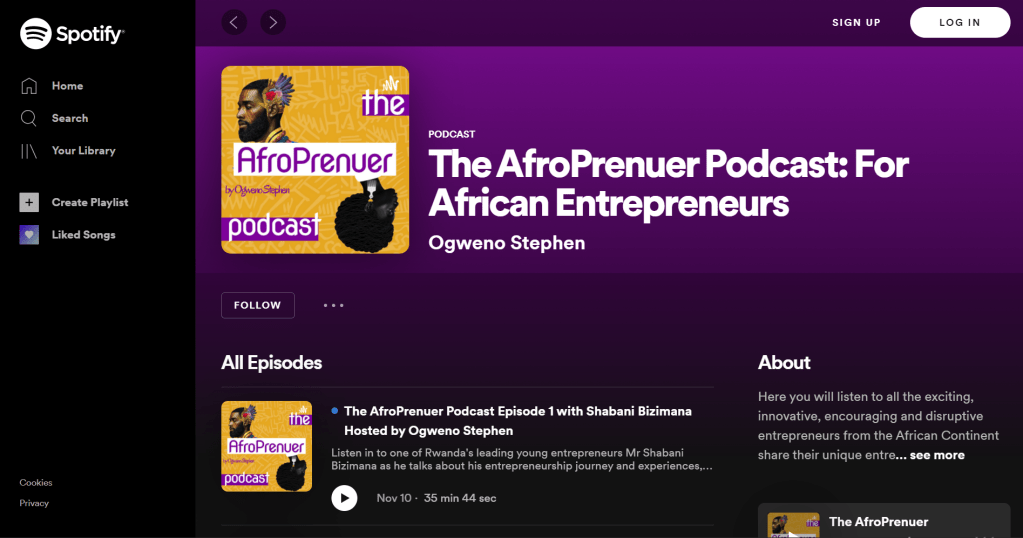 THE AFROPRENUER PODCAST BY OGWENO STEPHEN – WHAT TO EXPECT IN SEASON&nbsp;1