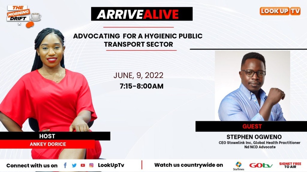 OGWENO STEPHEN FEATURED ON FOCUS TV FOR THE ARRIVE ALIVE TV&nbsp;SHOW