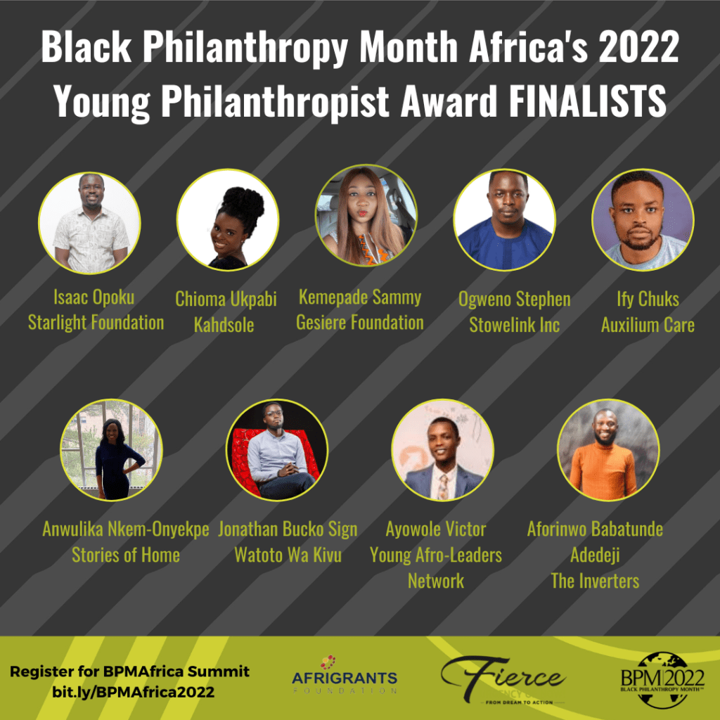 OGWENO STEPHEN NOMINATED AS A FINALIST FOR THE BLACK PHILANTHROPIST AWARD&nbsp;2022