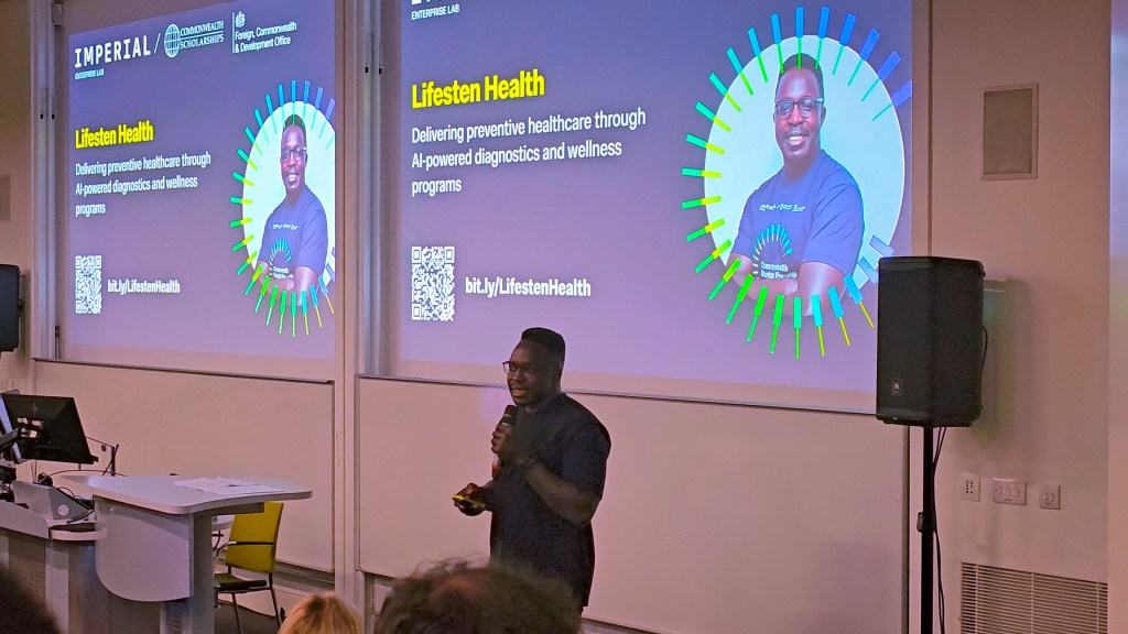 Ogweno Stephen Pitches Lifesten Health at Imperial College London: Showcasing the Future of Preventive Health&nbsp;Innovation